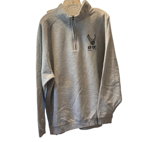 Ouray Sportswear Other - XL Ouray Sportswear Mens Air Force Quarter Zip Sweatshirt Heather Gray